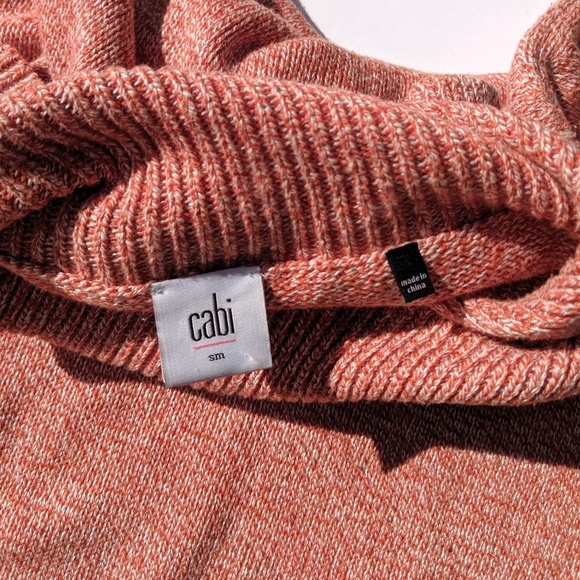 CAbi Tumeric Pullover Sweater Fold Over Neck 3011 - Picture 4 of 7